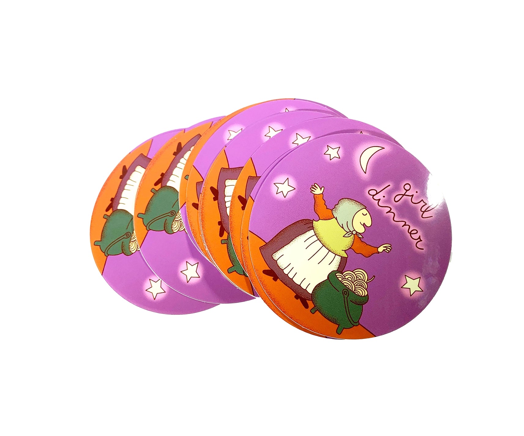 Girl Dinner Sticker
