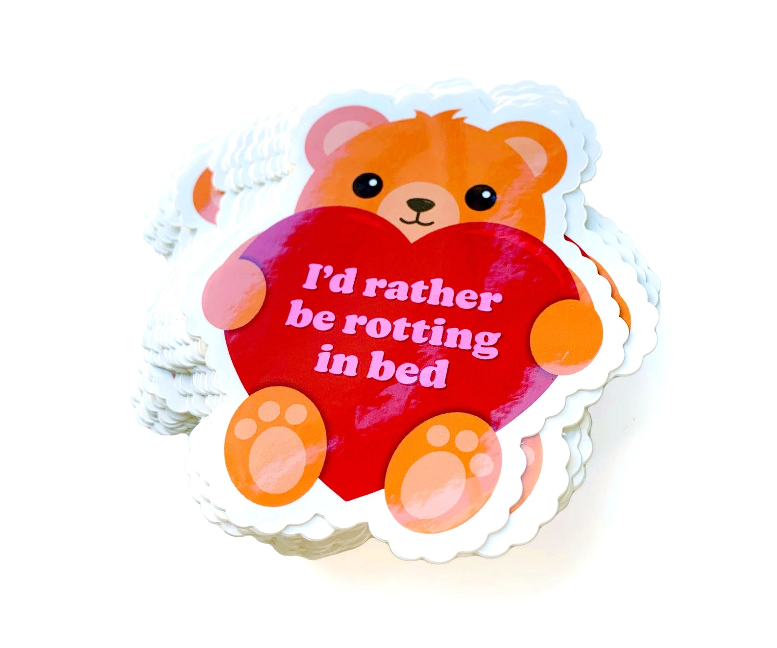 I’d Rather Be Rotting in Bed Sticker