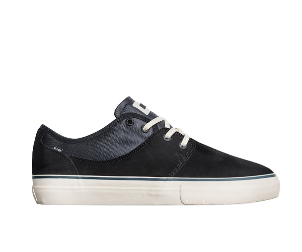 A black and off-white skate shoe from Globe.