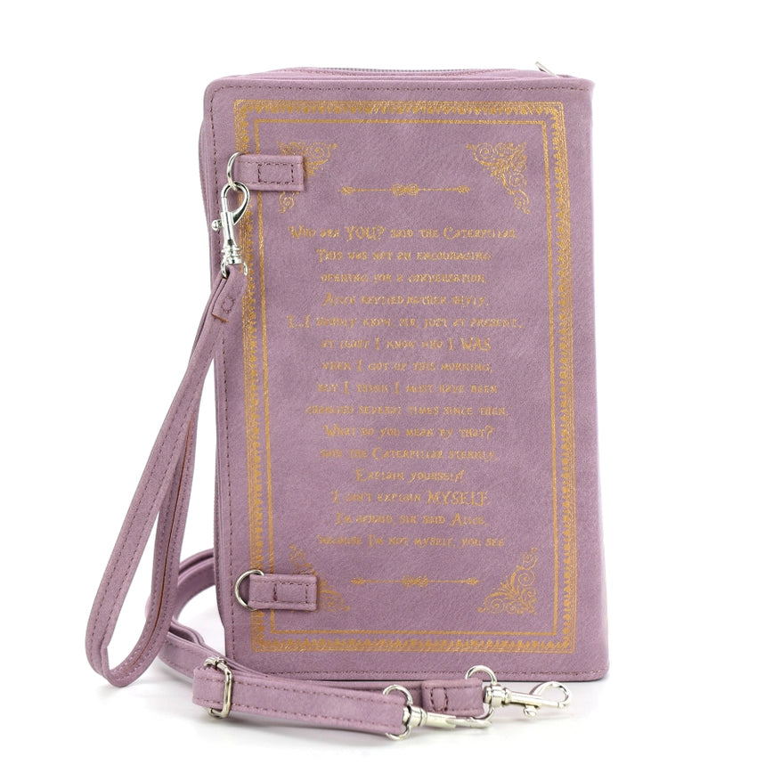 Alice In Wonderland Book Bag Clutch