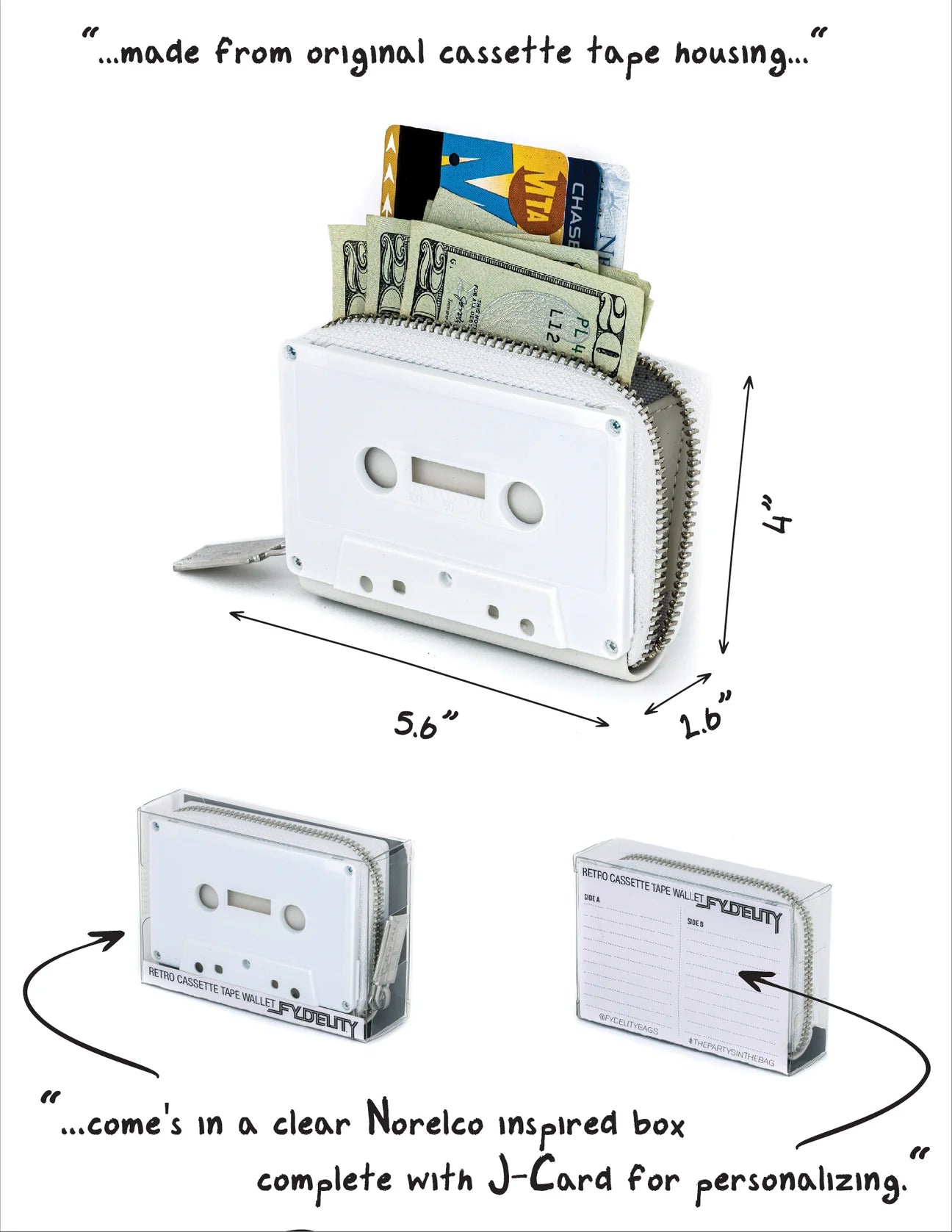 Retro Cassette Tape Wallet