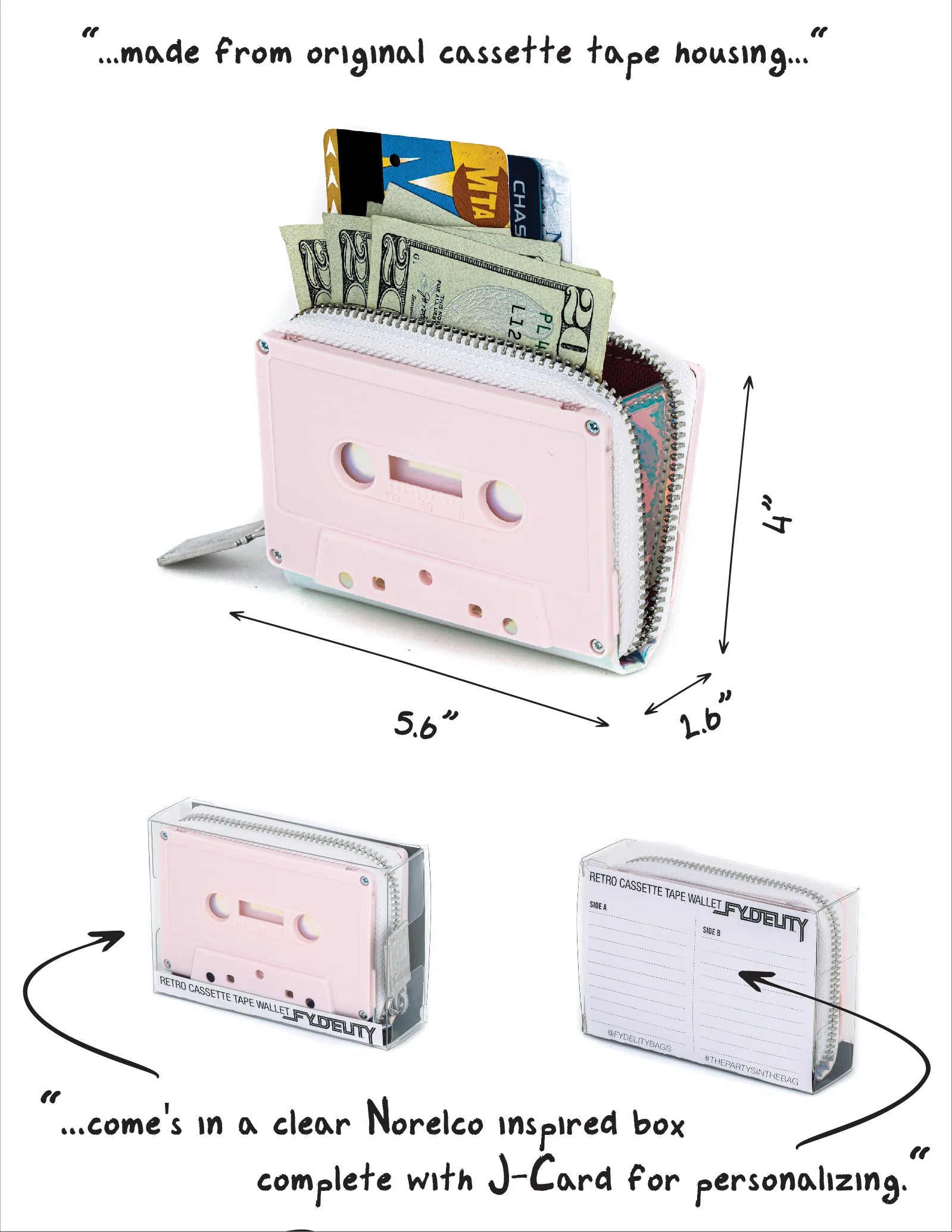 Retro Cassette Tape Wallet