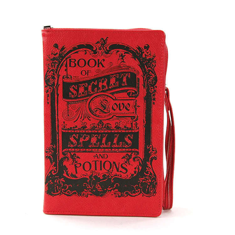 Book Of Love Spells Book Bag Clutch