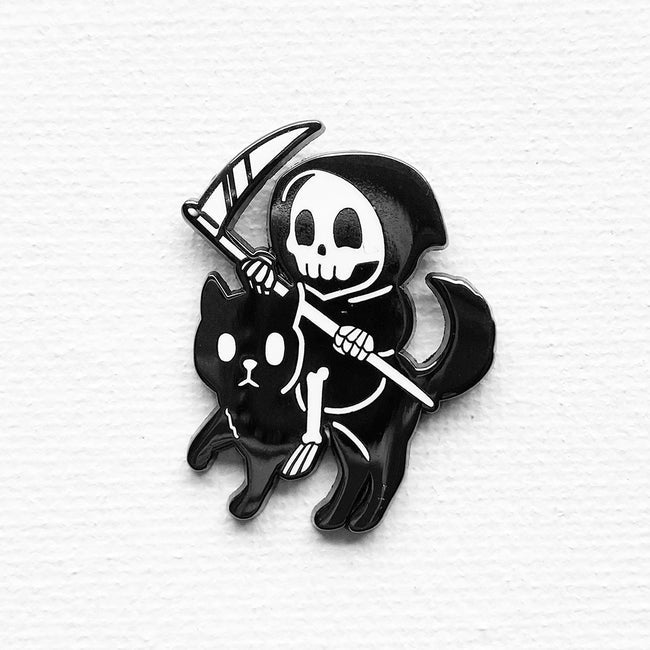 Reaper Cat Pin